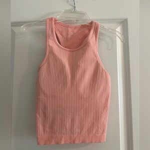 Lululemon ebb to street tank size 4 coral/pink